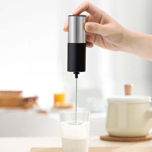 Milk Frother - Milk Frother - Manual Milk Frother - Electric Milk Frother - Milk Frother with Stand - V1188-MS-313-0902