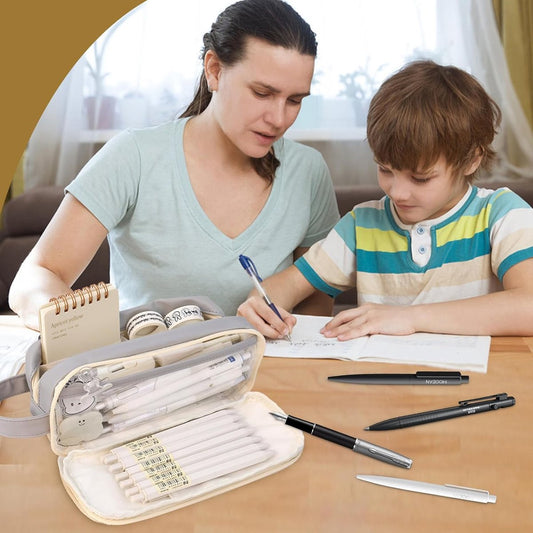 Pencil case, large capacity, suitable for boys and girls, waterproof, expandable, toiletry bag, makeup bag V1188-MS-313-0907