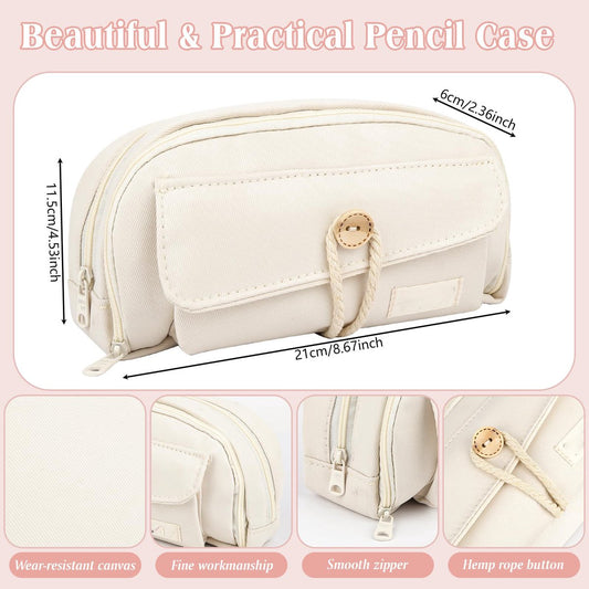 Pencil case - Large capacity pencil case - 21 x 11.5 x 5.5 cm - Pencil case for boys and girls - School V1188-MS-313-0915