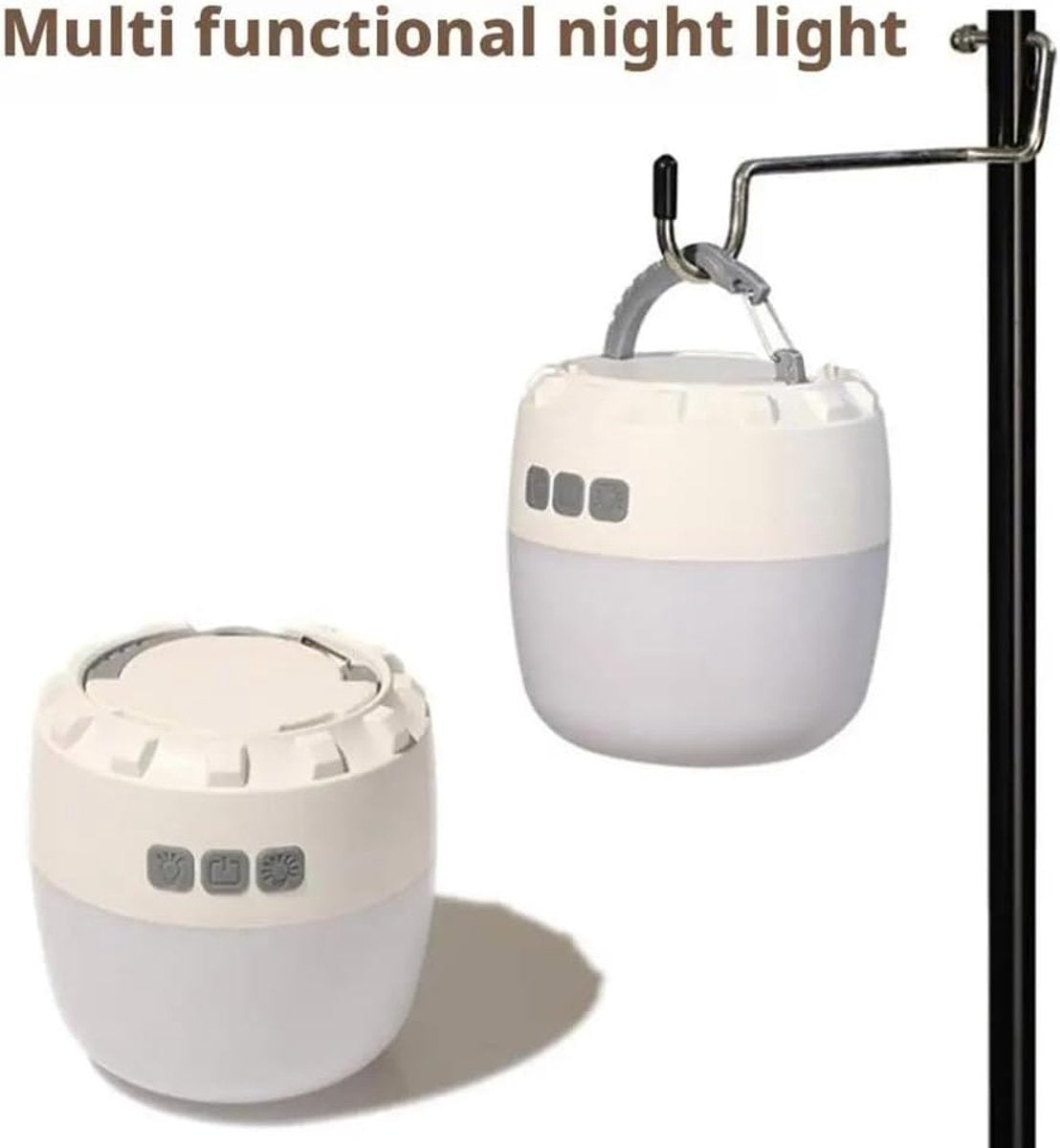 Camping lamp - Camping light - Flashlight - Rechargeable camping lamp - Tent light - Rechargeable - 3200mAh - V1188-MS-313-0981