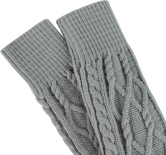 Socks - Women's knee-high socks - Cable knit knee-high socks - Stockings - Knee-high socks - Winter warmth - V1188-MS-313-0995