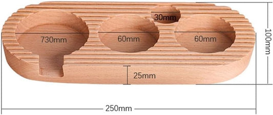 Espresso press holder - Espresso press holder - 58mm wooden coffee press holder - Espresso tools for V1188-MS-313-1022