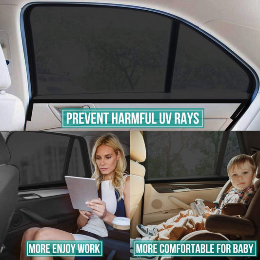 Car accessories - Car sunshades - Car sunshades - Windshield sunshades - Set of 2 car sunshades - Blocks UV V1188-MS-313-1098