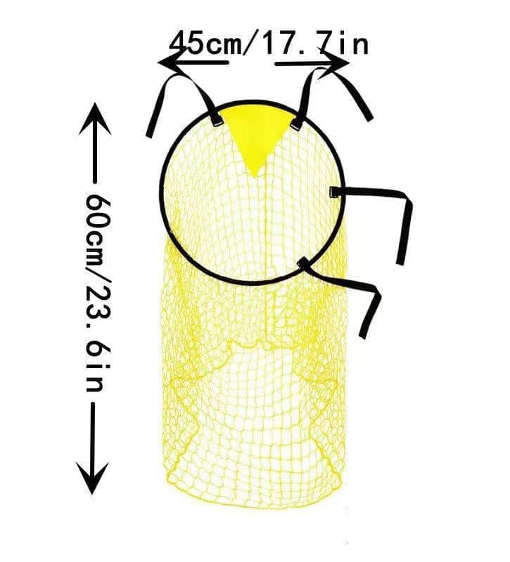 2 Football Goal Training Nets, durable stable for shooting practice easy to assemble and remove, Yellow V1188-MS-325-0046