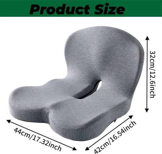 Ergonomic Memory Foam Seat Cushion with Lumbar Support and Tailbone Protection for Office Chairs, Driving and V1188-MS-325-0092