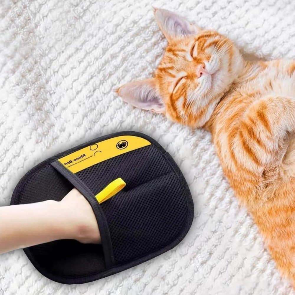 2-Pack Pet Fur Removal Glove, Double-Sided Reusable Static Hair Remover, Compatible with Cats and Dogs V1188-MS-325-0260