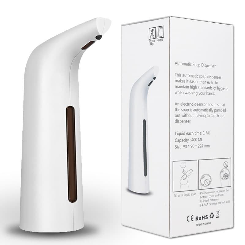 400ML Automatic Touchless Liquid Soap Dispenser, White V1188-MS-325-0365