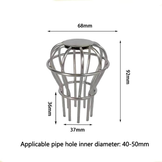 Leaf Stopper for Gutter, Ball-Shaped Drain Strainer for Roof with Large Flow Design, 68 x 92mm V1188-MS-325-0529