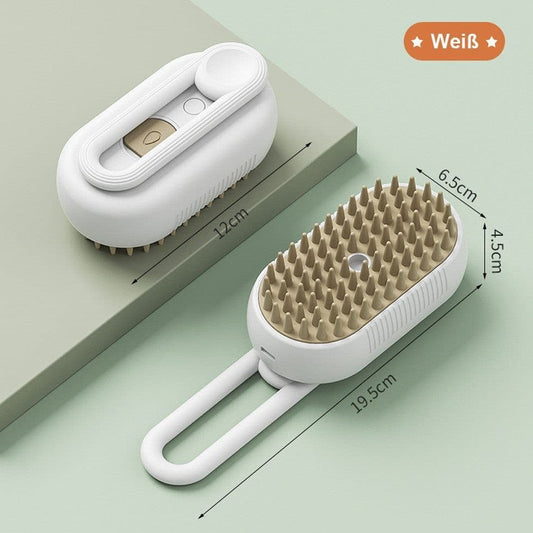 Pet Steam Brush for Cats and Dogs, Green Comb with Spray & Massage Function V1188-MS-325-0759