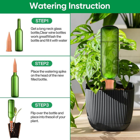 8pcs Clay Cones Watering Cones Plant Water Dispenser, 8cm V1188-MS-325-0769