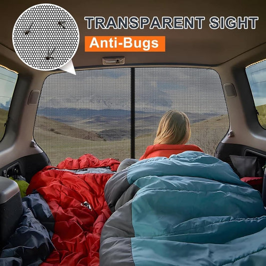 Magnetic car trunk mosquito net 165x165cm, compatible with most vehicles for ventilation and insect V1188-MS-325-1069