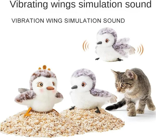 Interactive Cat Toy with Bird Movement, Catnip, and Beep Sound, Electric Smart Pet Toy, Compatible with Cats V1188-MS-325-1171