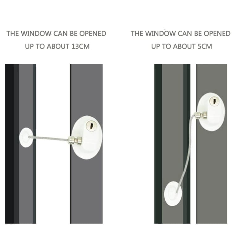2 Child Safety Locks Self-Adhesive Durable Easy to Use for Refrigerators Cabinets Windows Toilet Lids, White V1188-MS-325-1174