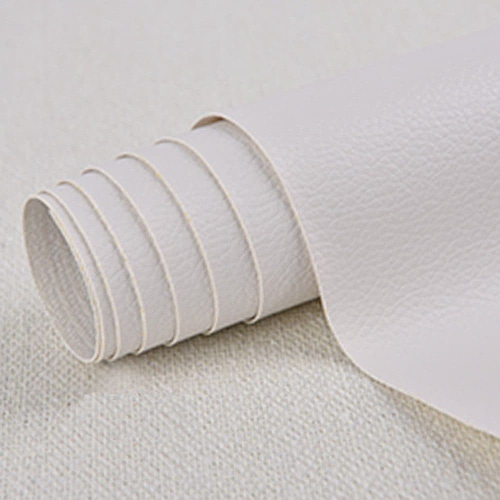 50 Self-Adhesive Repair Patches for Leather Furniture, White, 10x10cm V1188-MS-325-1182