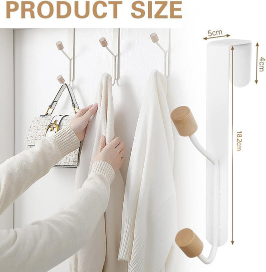 4 Pack Hanging Hooks for Doors, Single Door Hook V1188-MS-325-1237