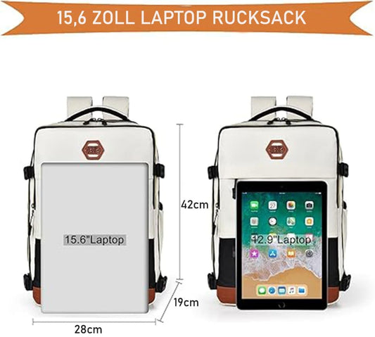 Multifunctional Backpack with Shoe Compartment for School Travel and Work, 28x19x42 cm, Green V1188-MS-325-1270