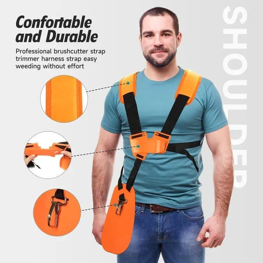 Adjustable Nylon Trimmer Strap for Grass Trimmer and Leaf Blower, Orange V1188-MS-325-1274