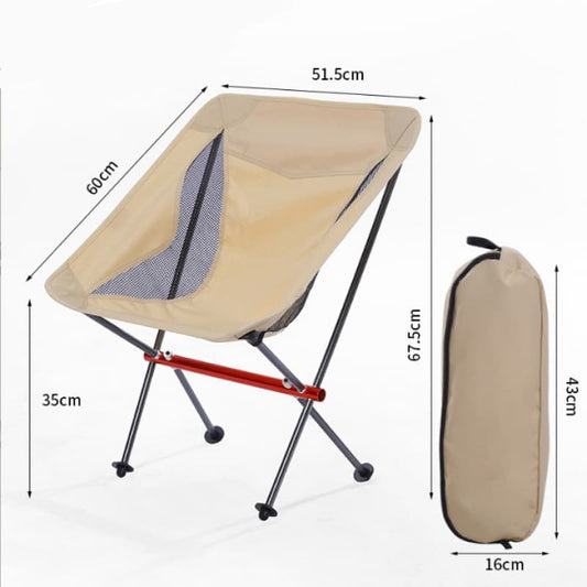 Lightweight Folding Camping Chair with Carry Bag, Padded Collapsible Sun Chair for Hiking, Portable and V1188-MS-325-1276