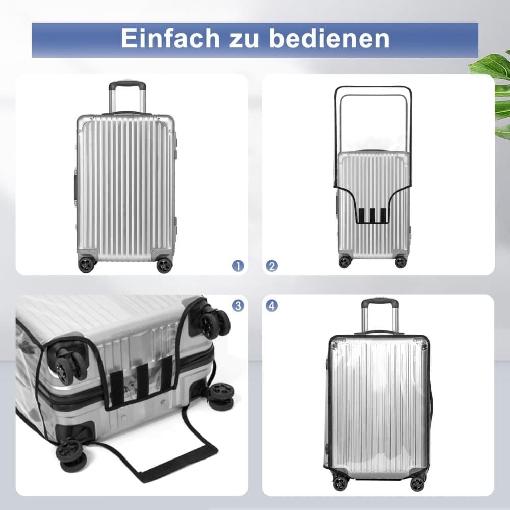 24 Inch Transparent Protective Case for Suitcase, Waterproof Dustproof Durable Extra Thick, Compatible with V1188-MS-325-1306