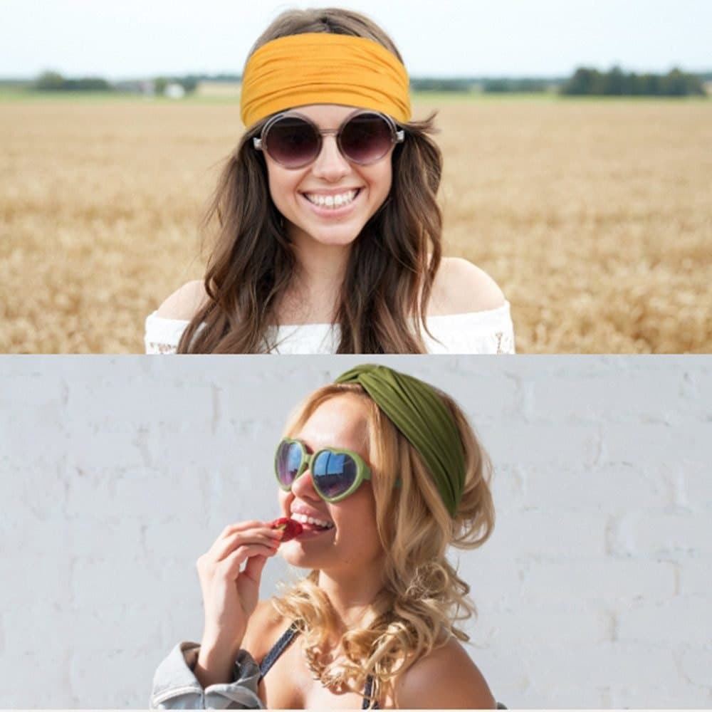4 pcs Elastic Hair Band Headband for Yoga Training, Patterned V1188-MS-325-1347