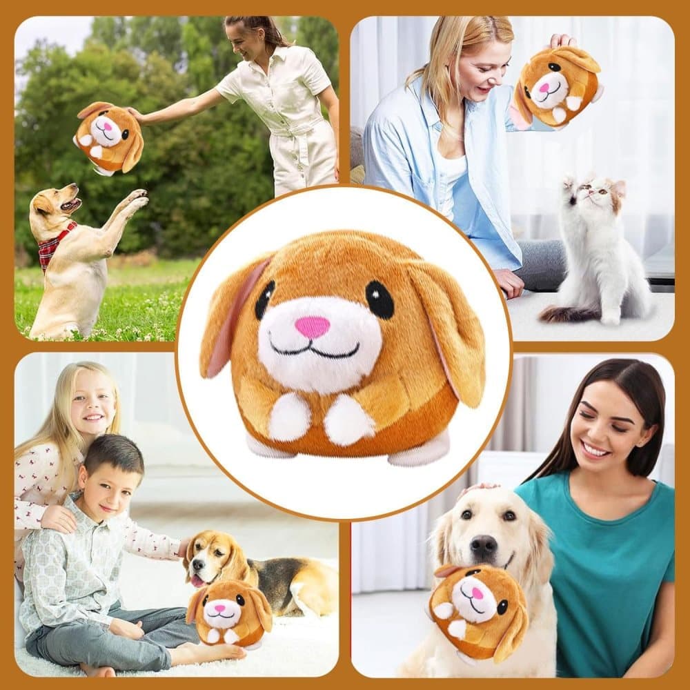 Interactive Plush Dog Toy for Training and Play, Durable Ball Design V1188-MS-325-1442