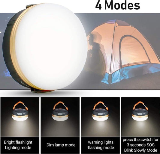 300LM LED Camping Lamp with 4 Modes, Waterproof V1188-MS-325-1517