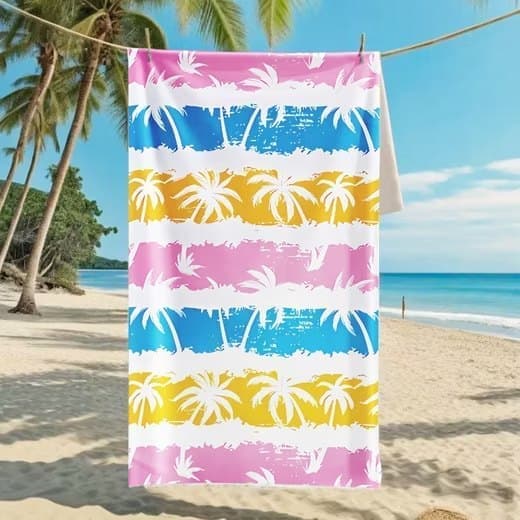 XXL Microfiber Beach Towel, Quick-Drying Lightweight Bath Towel for Beach, 70x140 cm V1188-MS-325-1562