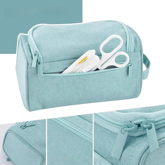 3-Layer Multifunctional School Pencil Case, Light Blue, with 3 Layers for Pens and Stationery V1188-MS-325-1653