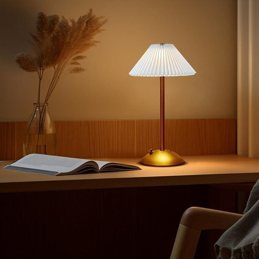 Portable LED Table Lamp with 3 Brightness Levels, USB Desk Lamp for Bedside Dining Table and Desk, White V1188-MS-325-1658