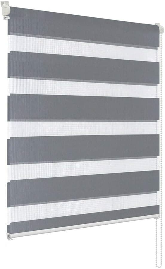 1 PC Zebra Blackout Roller Blind Sun Protection No Drill, 50x150CM, Gray V1188-MS-325-1926