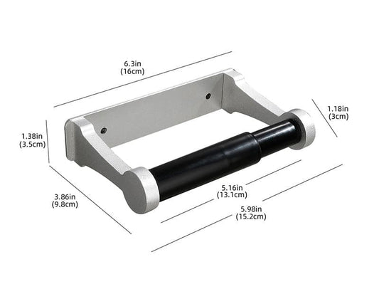 Self-Adhesive Paper Towel Holder, No Drilling Required, Aluminum, Silver, 16x9.8cm, for Kitchen and Bathroom V1188-MS-325-2104