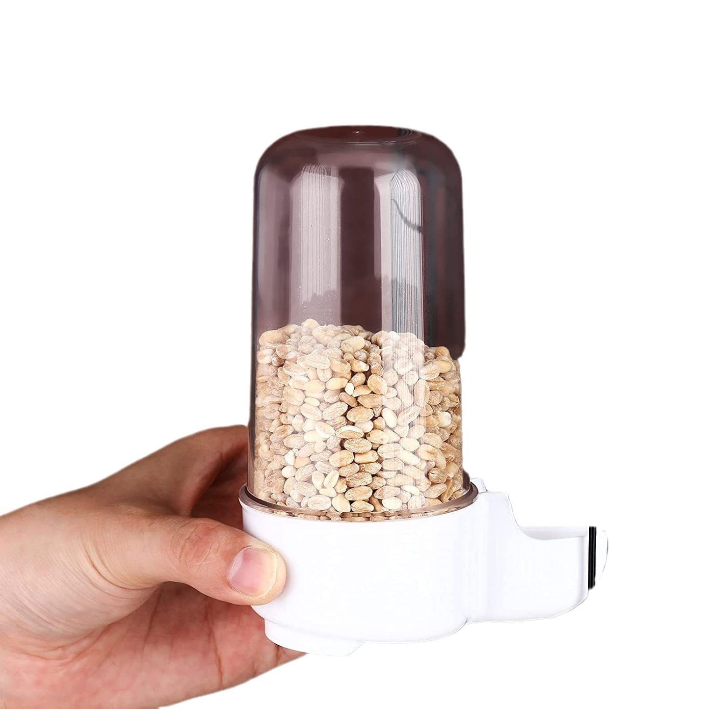 Automatic Water Dispenser (Plastic) 220ML Capacity Size: 130*85mm Color: Green/Transparent for Parrots (1pc) V1188-MS-424-0015