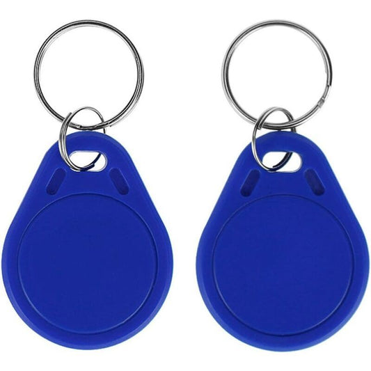 10 Pack RFID NFC Smart Key Tag, 13.56 MHz MF Classic 1K IC S50 Read Only, Blue V1188-MS-520-054