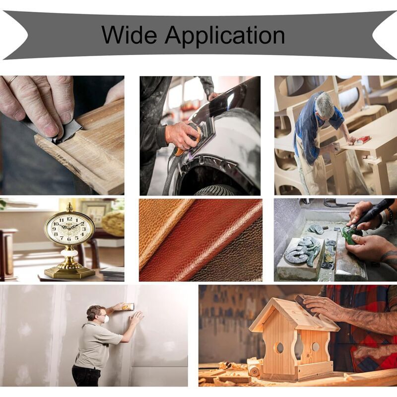 10 Pcs Wet Dry 1000 Grit Sandpaper Abrasive Sheets, 9 x 3.6 inch V1188-MS-527-066