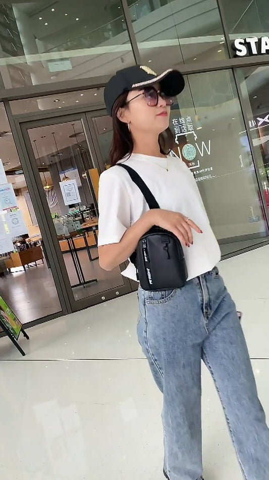 Women's Crossbody Bag | Shoulder Bag | Waist Bag | Sling Bag | PU Leather | With Adjustable Shoulder Strap & V1188-MS101-00013-1