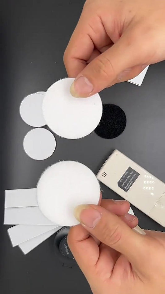 10 Pairs Self-Adhesive Double-Sided Hook and Loop Tape with Anti-Slip | Velcro | Self-Adhesive Pads | 6 CM V1188-MS101-00014-1