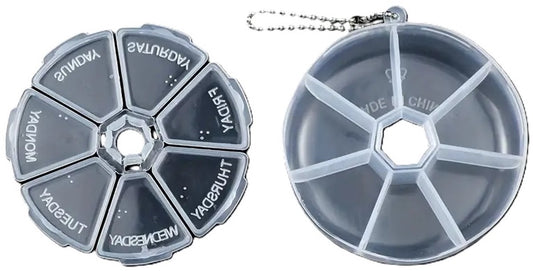 Pill box | Pill box | Medicine box | Tablet dispenser | Pill box | 7 days | Pink V1188-MS101-00039-1