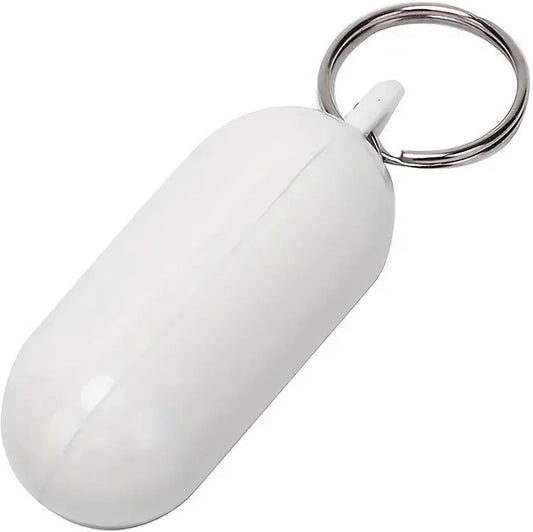 Floating Keychain I ABS I Bumper I Key Driver I Floating I Oval I White V1188-MS101-00148-1