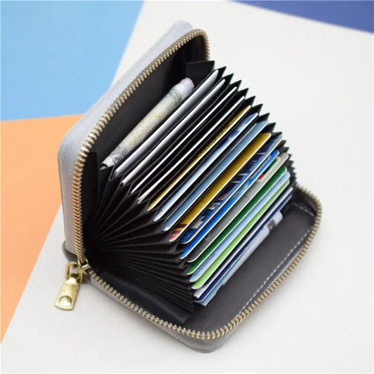 Card Holder with Anti-RFID | Credit Card Holder | With Cash Compartment | Card Holder - Wallet | PU Leather | V1188-MS101-00347-1