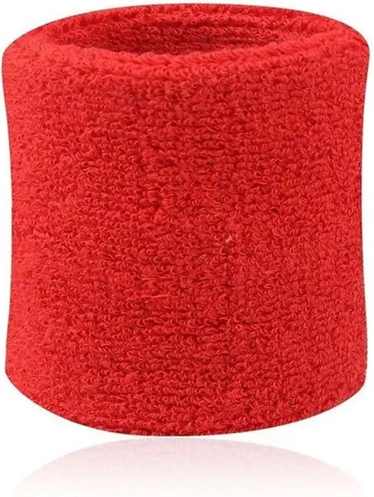 Wristband Set | Sweatband | Sweatbands | Wrist | Sports Bands | 2 Pieces | 8 x 8 CM | Red V1188-MS101-00375-1