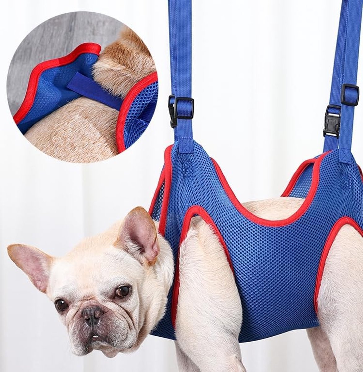 Blue Size S Pet Grooming Hammock for Trimming Cat and Dog Nails V1188-MS101-00681-1