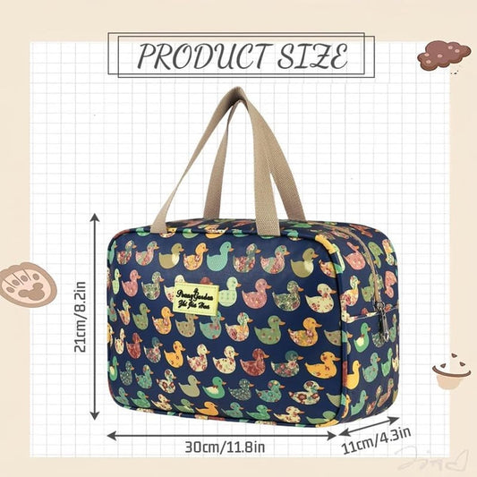 Women's toiletry bag - Large makeup bag - With handle - Waterproof - Portable - Suitable for camping and V1188-MS101-00688-1