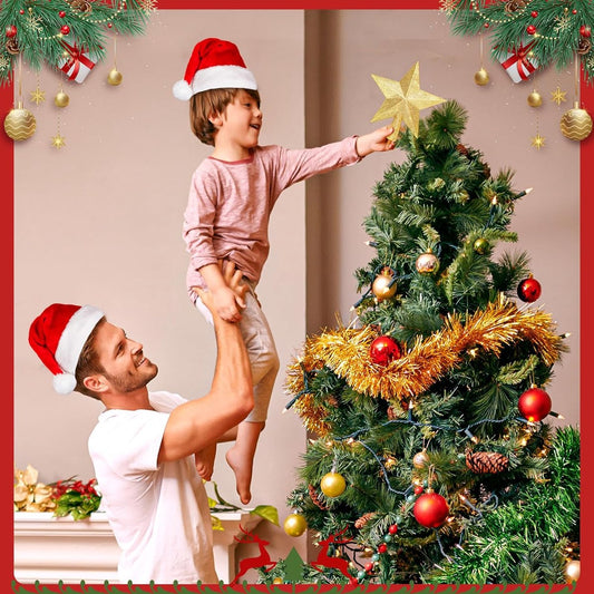 Christmas tree topper - Sparkling Christmas star for the treetop - Perfect for Christmas decorations, V1188-MS101-00714-1