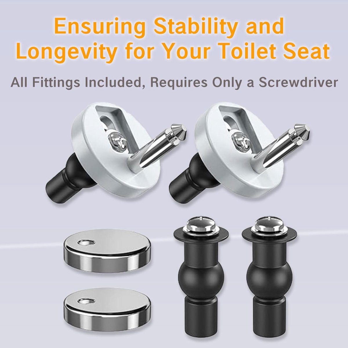 Toilet Seat Hinge Parts - Top-mounted, quick installation V1188-MS101-00765-1