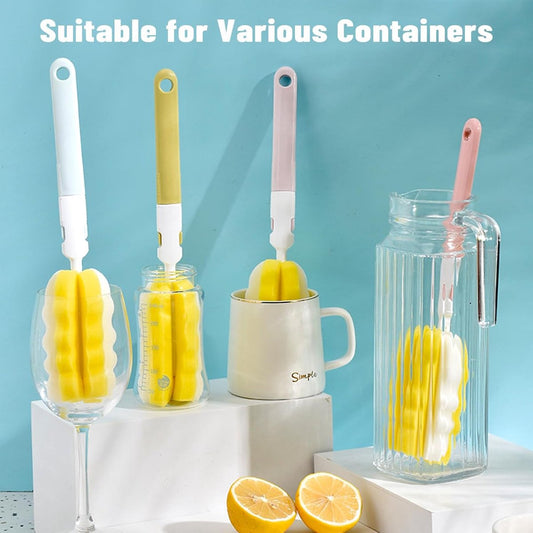 6 pieces baby bottle brushes and feeding bottle cleaning brushes for babies, toddlers, and preschoolers V1188-MS101-00837-1