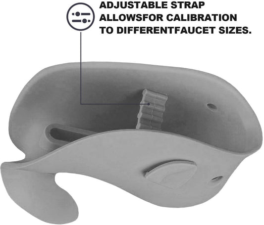 Baby Bath Faucet Cover - Soft silicone safety protector for children, toddlers and babies - Cute whale V1188-MS101-00842-1