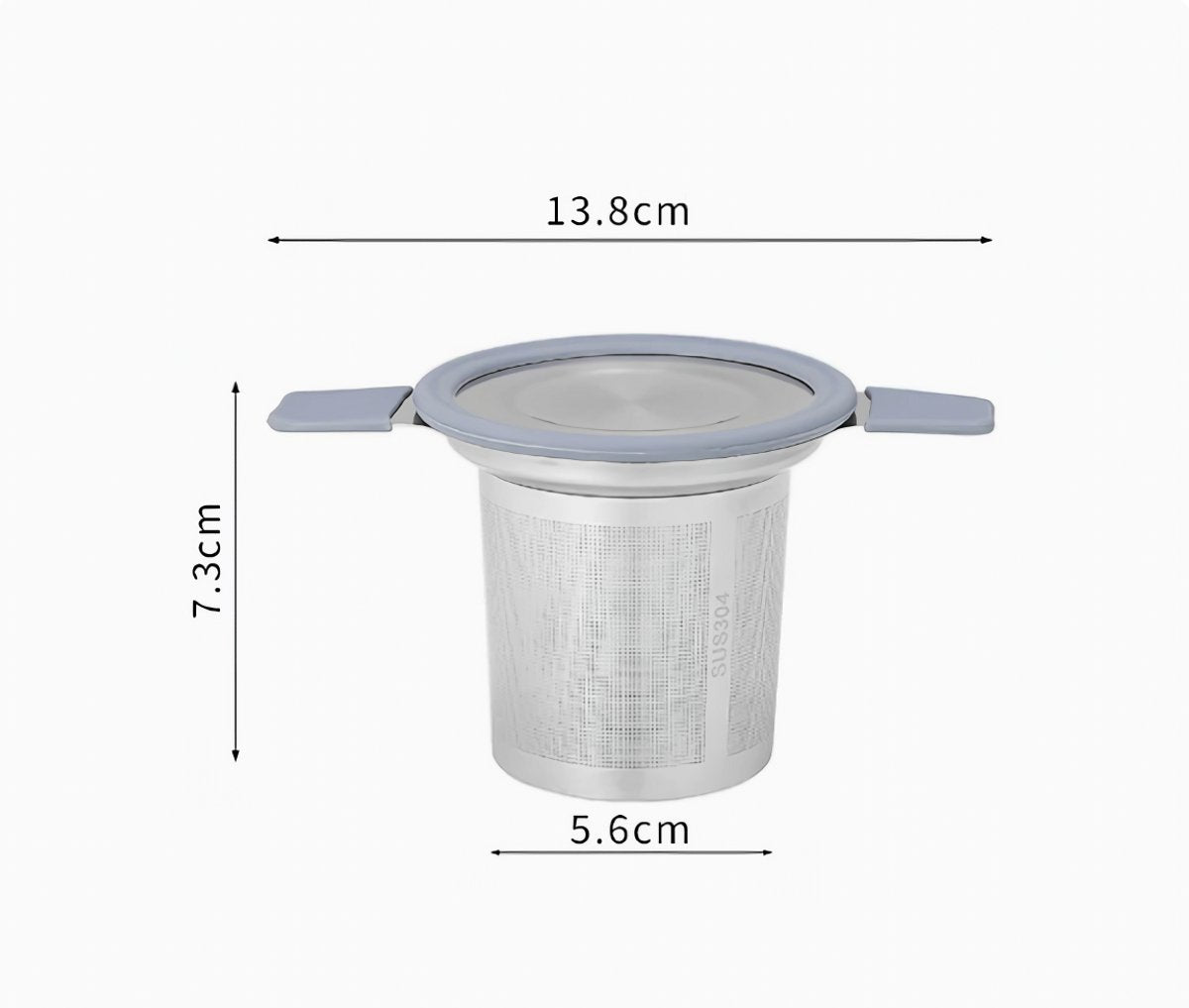Tea infuser strainers - Stainless steel loose tea strainer with heat-resistant double handles - Extra fine V1188-MS101-00859-1