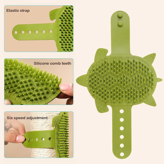 Self-Grooming Brush for Cats - Self-Massaging Scratching Post - Silicone Massager - Adjustable Scratching V1188-MS101-00946-1