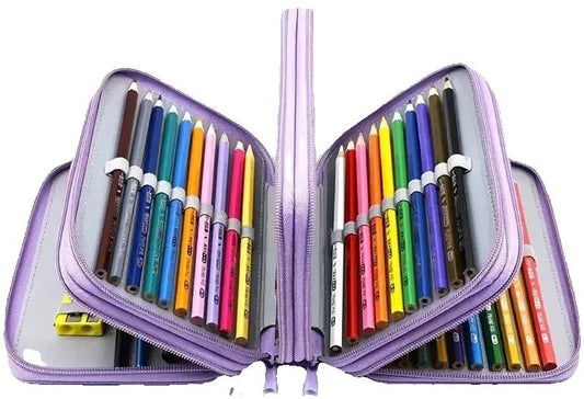 Pencil Case - Multifunctional pencil case with lid - 72 compartments, 4 layers, large capacity - Portable - V1188-MS101-00968-1