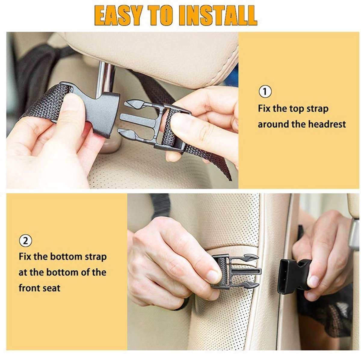 Back Seat Organizer 2-piece - 40x60cm, for children/iPad V1188-MS101-01004-1